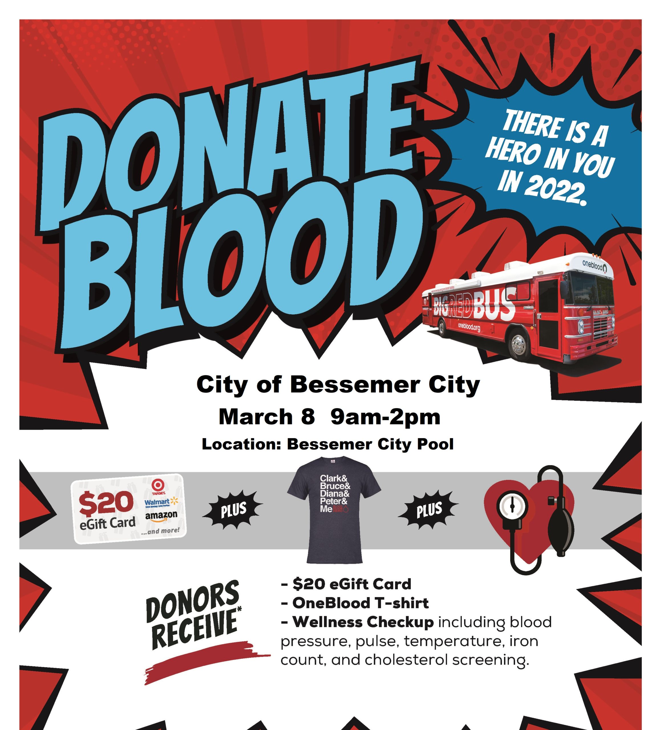 OneBlood Mobile Blood Drive Bessemer City, NC