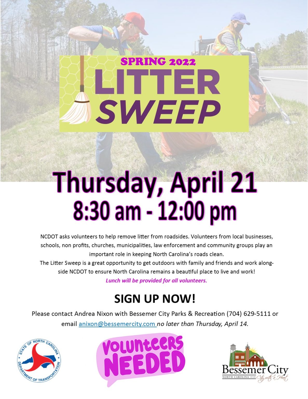 2022 Spring Litter Sweep Bessemer City, NC