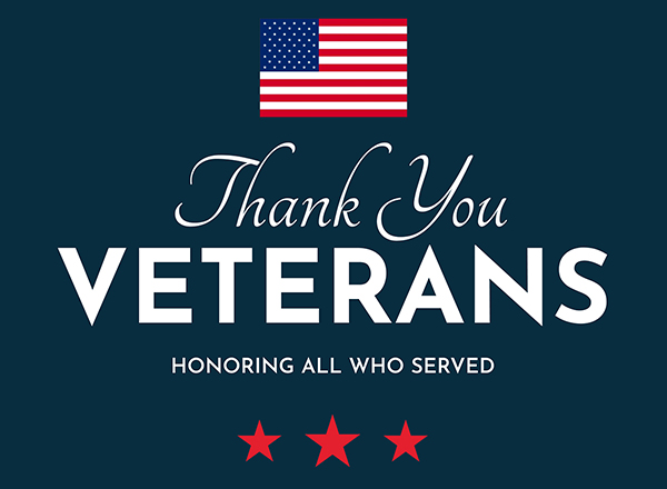 Veteran's Day- City Offices and Facilities Closed