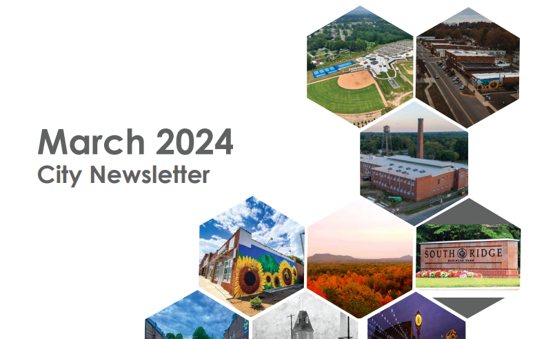 March 2024 Bessemer City, NC Newsletter - front page